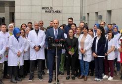 TBMM Başkanı Kurtulmuş'tan, Meclis Hastanesi çalışanlarına ziyaret