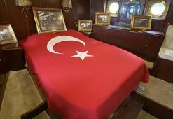 Atatürk'ün gezi teknesi, 'M/G Acar' ziyarete açıldı, kaldığı kamara görüntülendi