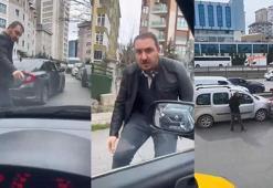 Ataşehir'de tartıştığı sürücünün yolunu kesti, tehdit etti