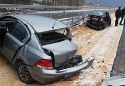 Çorum'da dolu yağışı kazaya neden oldu 1 ölü, 3 yaralı