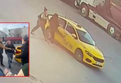 Taksiciyi İngiliz anahtarıyla saldırmakla suçladı, gerçeği güvenlik kamerası görüntüleri ortaya çıkardı