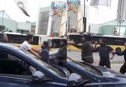 Şişli'de kaza yaptı; '50 dosyam var' diyerek sürücünün üzerine yürüdü