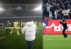 Trabzon'da olaylı maçta sahaya giren 5 taraftara tutuklama