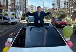 Esnaf, down sendromlu Mehmet'in konvoy ile şehir turu hayalini gerçekleştirdi