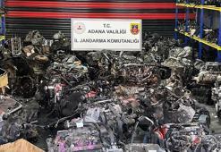 Adana’da 10 milyon TL değerinde 96 otomobil motoru ele geçirildi