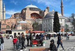Ayasofya Cami restorasyonunda II.Bayezid Minaresi'nde söküm işlemi başladı