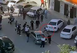 Trafikteki tartışmada eşinin yanında bıçakla saldırıp, otomobilinin camlarını kırdılar