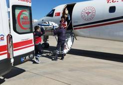 Seyhan bebek, ambulans uçakla Mardin'den Ankara'ya götürüldü