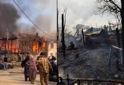 Bursa'da 3 ev ile 1 ahır yandı