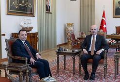 Anayasa Mahkemesi Başkanı Arslan, TBMM Başkanı Kurtulmuş'u ziyaret etti
