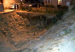 Çekmeköy'de inşaatın temel kazısında yan binanın istinat duvarı çöktü; bayram öncesi tedirgin bekleyiş