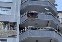 7 katlı binadan başına beton parçası düştü; ağır yaralandı