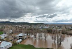Ağrı'da dere taştı; çok sayıda ev su altında kaldı