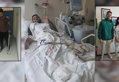 Belden aşağısının felç olduğu, yüzde 80 görme kaybı yaşadığı hastalığı yendi