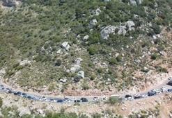 Kelebekler Vadisi'nde manzara kuyruğu