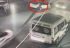 Arnavutköy'de çalışır halde bırakılan otomobil böyle çalındı