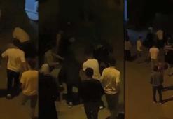 Sokaktaki komşu kavgası kamerada