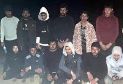 Bulgaristan sınırında 12 kaçak göçmen yakalandı