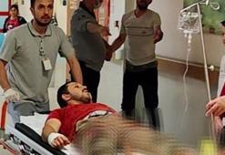 Odun keserken elinden kayan spiral ile el ve ayaklarını kesti