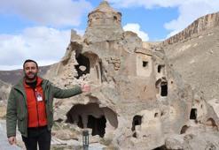 14'üncü yüzyılda inşa edilen kayadan oyma kilisede defineci tahribi