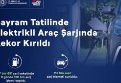 Bayram tatilinde elektrikli araç şarjında rekor kırıldı