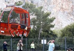 Kazanın yaşandığı teleferiğin 36 kabini 5 gün sonra yere indirildi