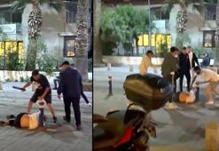 İzmir'de 2 gence tekme, tokat ve demir çubuklu saldırı kamerada