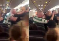 Sarhoş İskoç yolcu, uçakta polise saldırdı