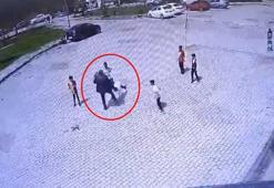 Dron operatörü, 23 Nisan kutlamalarında öğrenciyi tekmeledi