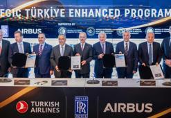 Türk Hava Yolları, Airbus ve Rolls-Royce ile stratejik iş birliği anlaşması imzaladı