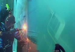 Batan Kafkametler gemisinin çıkarılan parçasında kayıp mürettebatın izine rastlanmadı