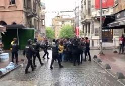 Taksim Meydanı'na çıkmak isteyen gruba müdahale