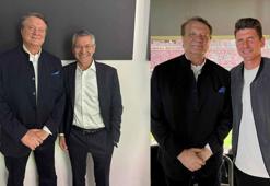 Beşiktaş Başkanı Hasan Arat, Bayern Münih başkanıyla bir araya geldi