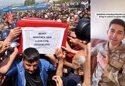 Şehit Astsubay Şen'in, 'Neredesin Sen' türküsünü söylerken görüntüsü ortaya çıktı