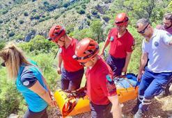 Doğa yürüyüşünde ayak bileğini kıran Avustralyalı turisti JAK kurtardı