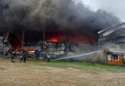 Aksaray'da yağ fabrikasında yangın