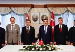 Cumhurbaşkanı Yardımcısı Yılmaz, KKTC Başbakanı Üstel'i ağırladı