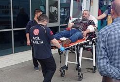 Bankada çıkan kavgada bıçaklandı