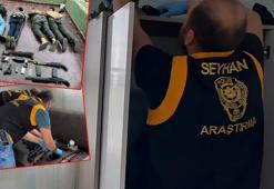 ‘Suçlu çiftliği’; gardıroptan çok sayıda silah ve mühimmat çıktı