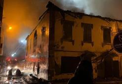 İskenderun'da tarihi binada çıkan yangında kundaklama şüphesi; 2 gözaltı