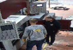 Fabrika sahibinin pres makinesine sıkışıp öldüğü kaza kamerada