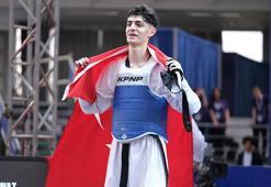 Milli taekwondocu Furkan Ubeyde Çamoğlu, Avrupa şampiyonu oldu