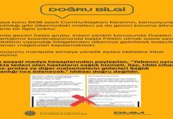 DMM’den yabancı uyruklu hastaların tedavi giderlerine ilişkin açıklama