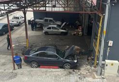 Tabela ölçüsü alırken çatıdan düşen işçi ağır yaralandı