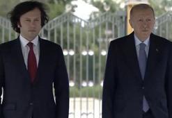 Cumhurbaşkanı Erdoğan, Gürcistan Başbakanı Kobakhidze'yi resmi törenle karşıladı