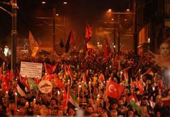 Fatih’te ‘Gazze’ yürüyüşü düzenlendi