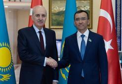 TBMM Başkanı Kurtulmuş, Kazakistan Senatosu Başkanı Aşimbayev ile görüştü