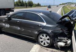 Bakan Tekin'in makam aracı kazaya karıştı