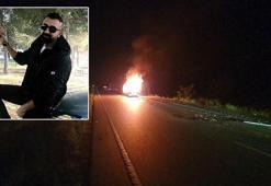 Amasya'da TIR'a çarpan otomobil yandı; sürücü öldü