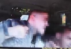 Taksicinin, müşterisinin yumruklu saldırısına uğraması kamerada
